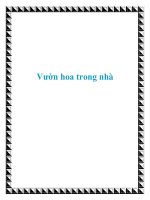 Tài liệu Vườn hoa trong nhà ppt