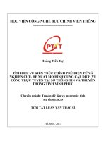 Tìm hiểu kiến trúc chính phủ điện tử và nghiên cứu, đề xuất mô hình cung cấp dịch vụ công trực tuyến tại sở thông tin và truyền thông tỉnh vĩnh phúc