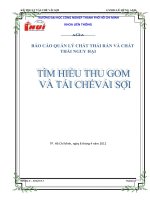 tìm hiểu kỹ thuật thu gom tái chế vải sợi