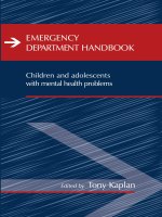 Tài liệu Emergency Department Handbook Children and adolescents with mental health problems doc