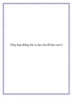 Tài liệu Bài ca dao đề tài làm cao ppt