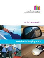 Tài liệu A Guide to Buying a Car - putting consumers first ppt