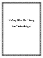 Tài liệu Những điểm đến “Rùng Rợn” trên thế giới docx