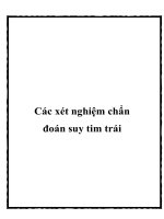 Tài liệu Các xét nghiệm chẩn đoán suy tim trái pot