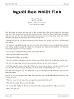 Tài liệu Người Bạn Nhiệt Tình ppt