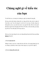 Tài liệu Chàng nghĩ gì về kiểu tóc của bạn pptx