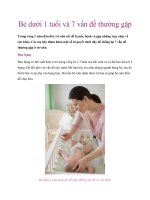 Tài liệu Bé dưới 1 tuổi và 7 vấn đề thường gặp doc