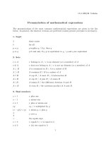 Tài liệu Pronunciation of mathematical expressions pptx