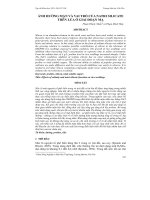 Tài liệu ẢNH HƯỞNG MẶN VÀ VAI TRÒ CỦA NATRI SILICATE TRÊN LÚA Ở GIAI ĐOẠN MẠ doc