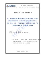 Kế toán bán hàng & xác định kết quả kinh doanh tại CN Cty CP Đầu tư phát triển công nghệ viễn thông truyền hình ACOM