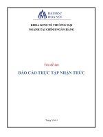 Báo cáo thực tập nhận thức Công ty cổ phần Dược-Vật tư y tế Đăk Lăk, Chi nhánh Nhà thuốc doanh nghiệp trung tâm huyện Krông Ana