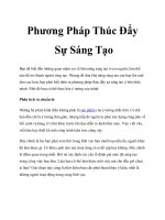 Tài liệu Phương Pháp Thúc Đẩy Sự Sáng Tạo docx