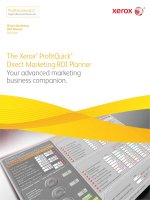 Tài liệu The Xerox® ProfitQuick® Direct Marketing ROI Planner Your advanced marketing business companion ppt