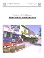 Tài liệu Americans with Disabilities Act ADA Guide for Small Businesses pptx