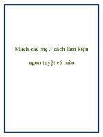 Tài liệu Mách các mẹ 3 cách làm kiệu ngon tuyệt cú mèo pdf