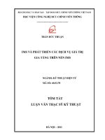 IMS và phát triển các dịch vụ giá trị gia tăng trên nền IMS