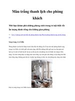 Tài liệu Màu trắng thanh lịch cho phòng khách pdf