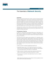 Tài liệu The Essentials of Network Security ppt
