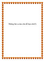 Tài liệu Văn học đương đại: một số bài ca dao nguyện ước chọn lọc pptx