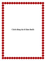 Tài liệu Cách dùng tía tô làm thuốc pptx