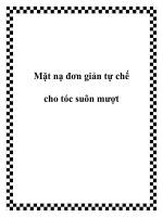 Tài liệu Mặt nạ đơn giản tự chế cho tóc suôn mượt doc