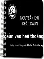 sổ kế toán và hệ thống sổ kế toán