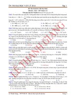 ĐỀ THAM KHẢO THI ĐẠI HỌC  Môn thi : Vật lý – Đề 9