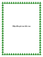 Tài liệu Hấp dẫn gỏi rau tiến vua doc