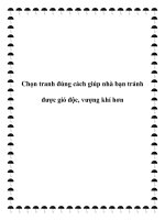Tài liệu Chọn tranh đúng cách giúp nhà bạn tránh được gió độc, vượng khí hơn pdf