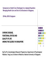 Tài liệu Chronic Disease, Functional Status and Quality Of Life Among The Elderly In Singapore pdf