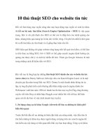 Tài liệu 10 thủ thuật SEO cho website tin tức docx