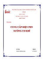 đề tài cung cấp điện phn xưởng cơ khí