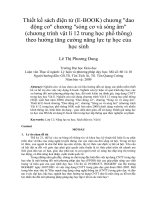 Thiết kế sách điện tử (e BOOK) chương dao động cơ chương sóng cơ và sóng âm (chương trình vật lí 12 trung học phổ thông) theo hướng tăng cường năng lực tự học của học sinh