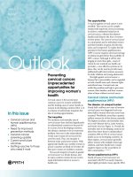 Tài liệu Preventing cervical cancer: Unprecedented opportunities for improving women’s health docx