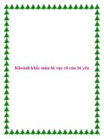 Tài liệu Khoảnh khắc mùa hè rực rỡ của bé yêu docx