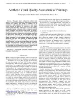 Tài liệu Aesthetic Visual Quality Assessment of Paintings doc