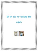 Tài liệu Bố trí cửa ra vào hợp bản mệnh pdf