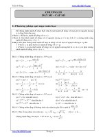 DÃY SỐ - CẤP SỐ