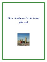 Tài liệu Dicey và pháp quyền của Vương quốc Anh doc