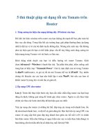 Tài liệu 5 thủ thuật giúp sử dụng tối ưu Tomato trên Router docx