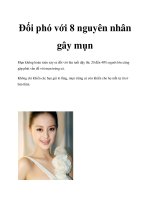 Tài liệu Đối phó với 8 nguyên nhân gây mụn doc