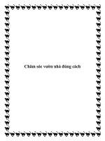Tài liệu Chăm sóc vườn nhà đúng cách pdf