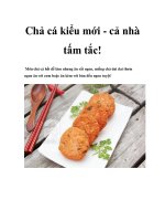 Tài liệu Chả cá kiểu mới - cả nhà tấm tắc ppt