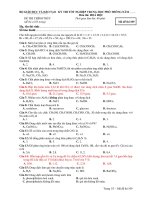 Tài liệu Đề Thi Tốt Nghiệp Hóa 2013 - Phần 1 - Đề 20 pptx