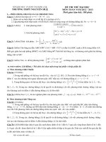 Tài liệu ĐÁP ÁN VÀ ĐỀ THI THỬ ĐẠI HỌC - TRƯỜNG THPT NGUYỄN HUỆ - ĐẮK LẮK - ĐỀ SỐ 124 pdf