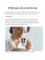 Tài liệu 10 thói quen xấu có lợi cho bạn docx