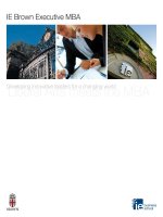 Tài liệu IE Brown Executive MBA- Liberal Arts meets the Developing innovative leaders for a changing world ppt