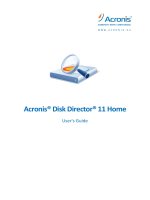 Tài liệu Acronis® Disk Director® 11 Home User''''s Guide doc