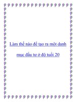 Tài liệu Làm thế nào để tạo ra một danh mục đầu tư ở độ tuổi 20 pdf