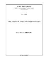 nghiên cứu đánh giá hạn hán vùng đồng bằng sông hồng